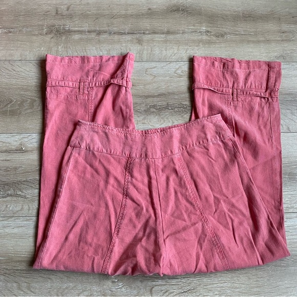 Vintage Tencel pants Linen Lyocell blend crop pant capris - Picture 7 of 14